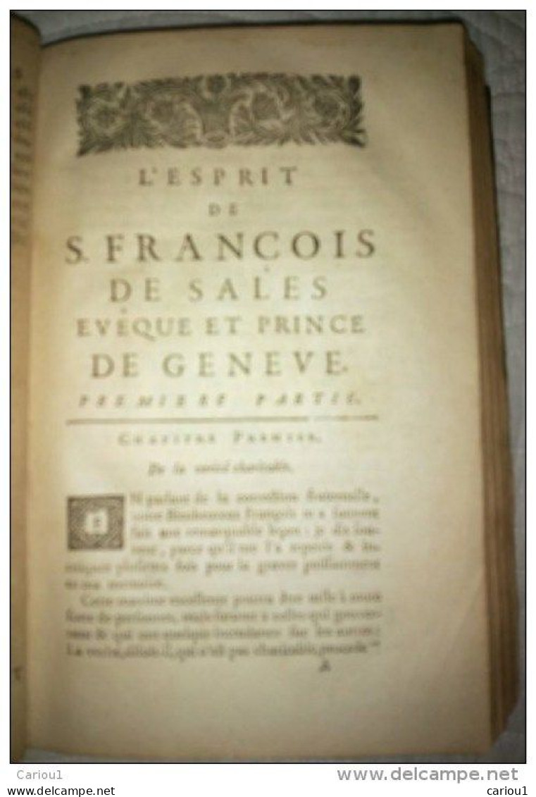 C1 Camus SAINT FRANCOIS DE SALES Eveque Prince GENEVE 1727 SAVOIE Annecy BELLEY Port Inclus France - 1701-1800