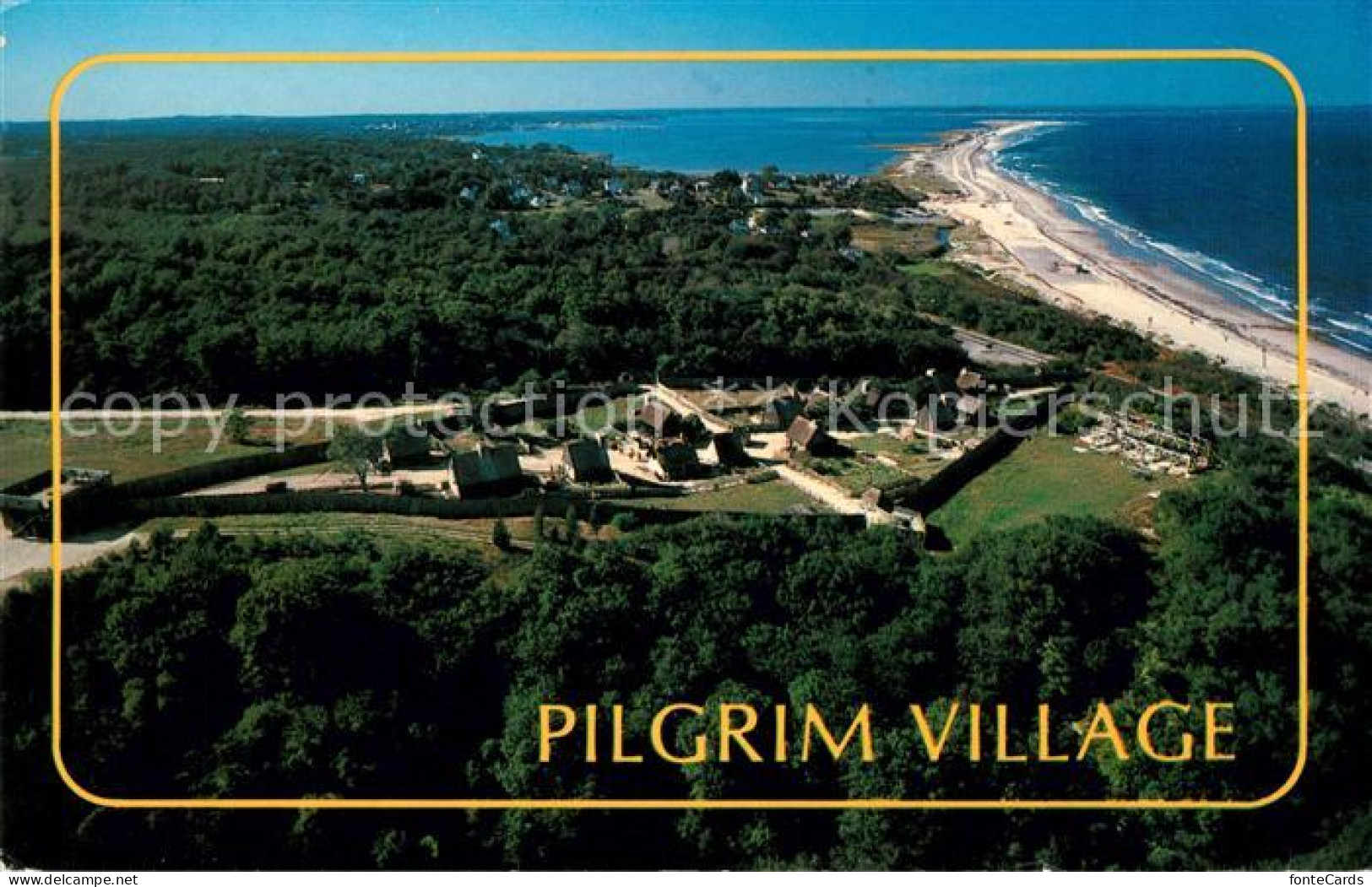 73131702 Plymouth_Massachusetts Pilgrim Village Fliegeraufnahme - Andere & Zonder Classificatie