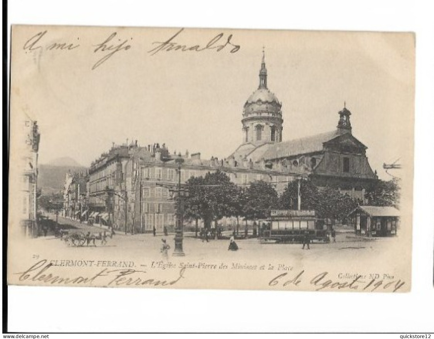 Clermont-ferrand - L'Eglise Saint-Pierre Des Minimes Et La Place  - 6829 - Ohne Zuordnung