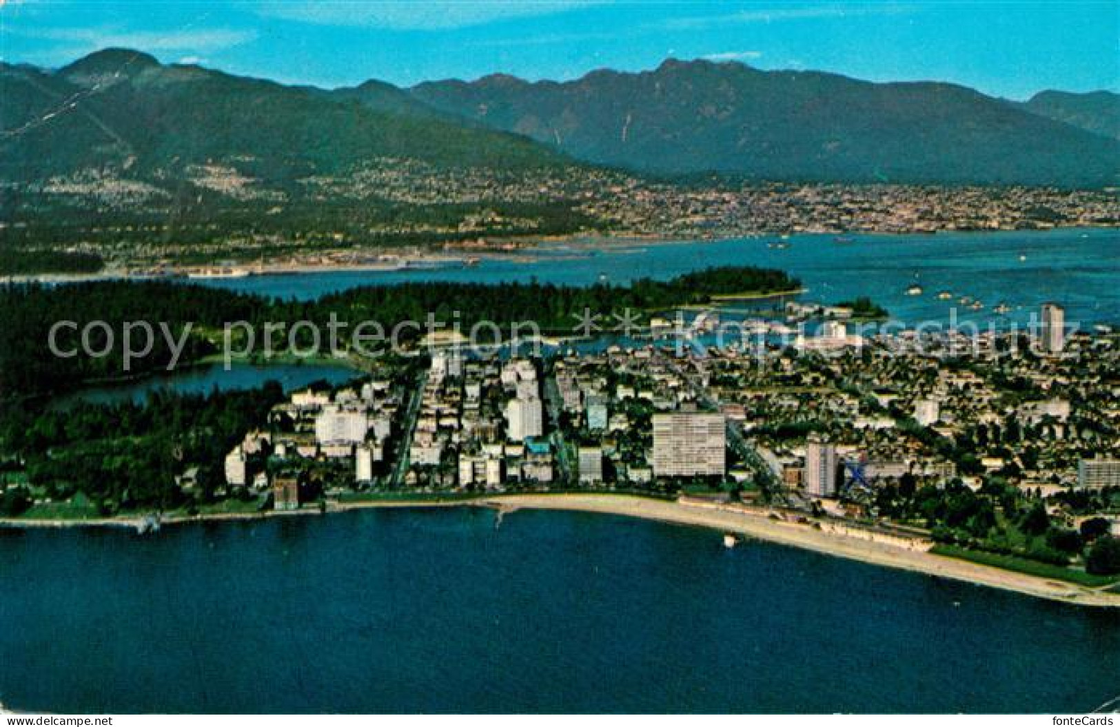 73131597 Vancouver British Columbia Fliegeraufnahme English Bay Mountains Vancou - Zonder Classificatie