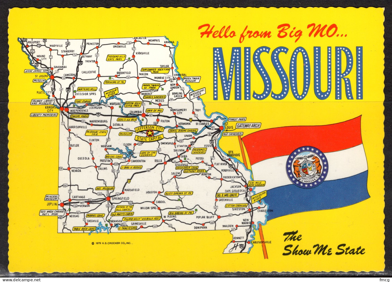 Map, United States, Missouri, Unused - Carte Geografiche