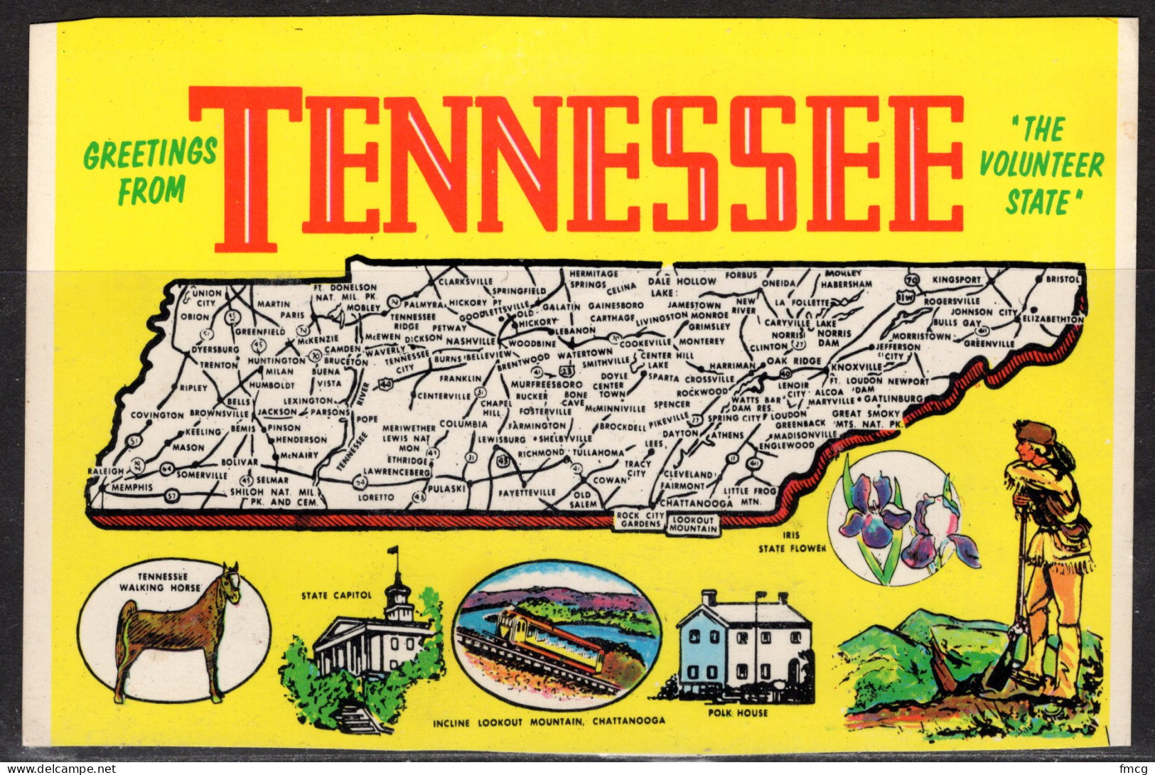 Map, United States, Tennessee, New - Mapas