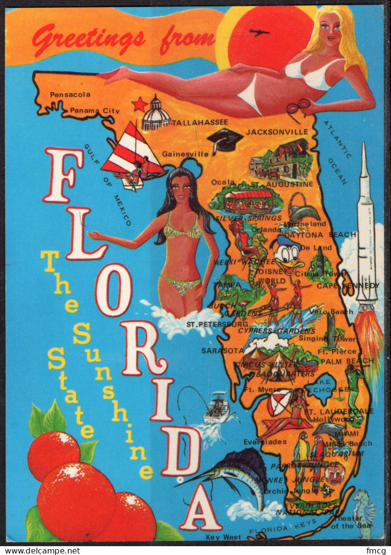 Map, United States, Florida, New - Landkarten