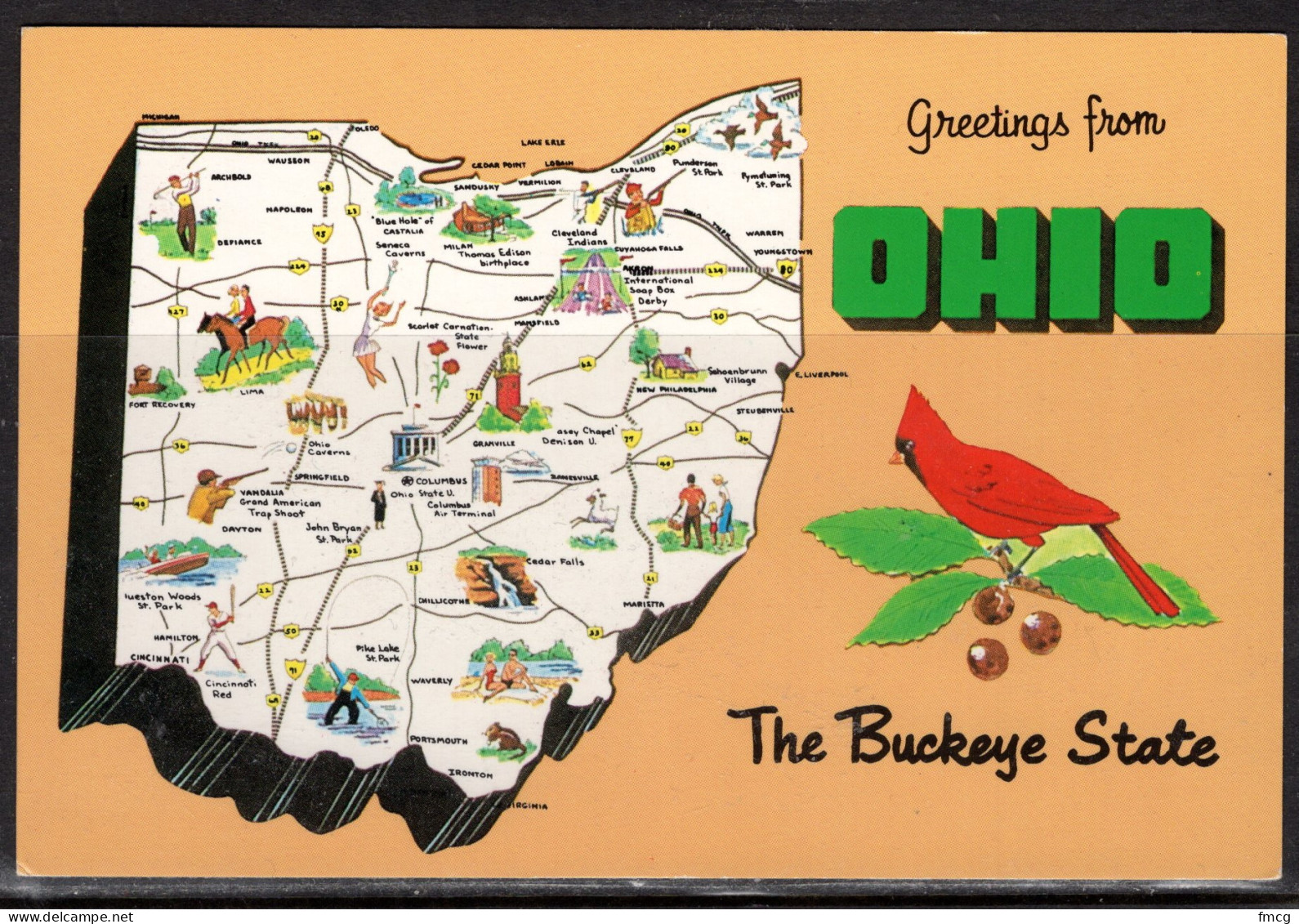 Map, United States, Ohio, New - Carte Geografiche
