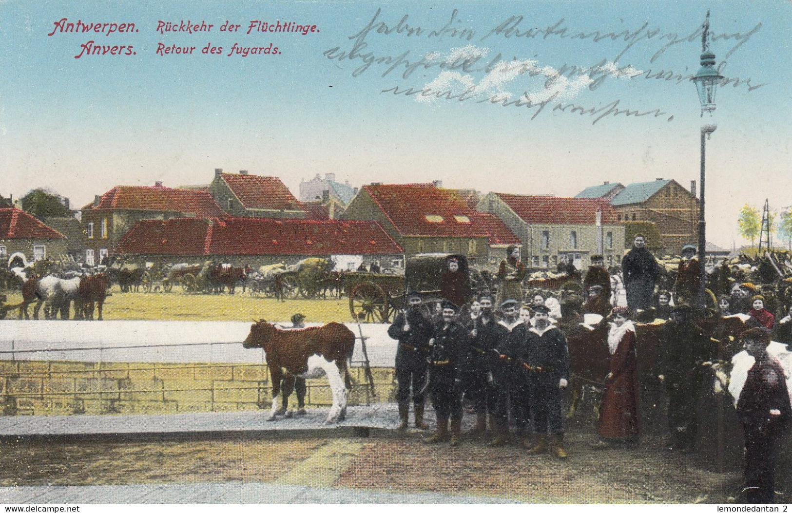 Antwerpen - Anvers - Rückkehr Der Flüchtlinge - Retour De Fuyards - Feldpost - War 1914-18