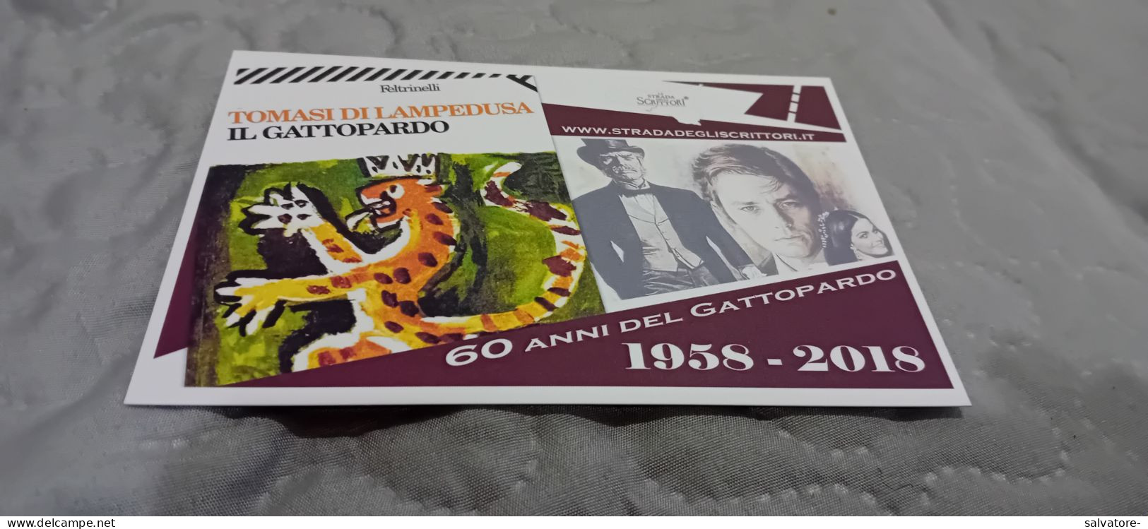 CARTOLINA 60 ANNI DEL GATTOPARDO- 1958- 2018 - Actors