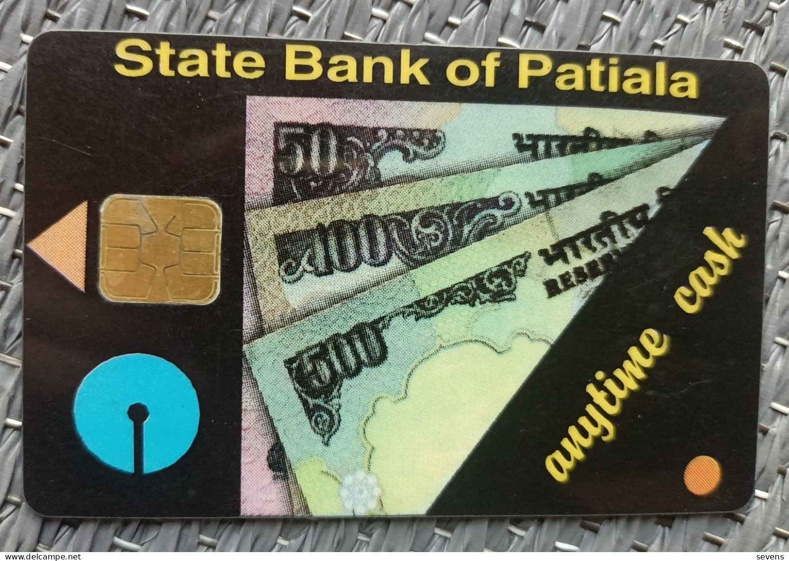 State Bank Of Patiala Cash Chip Card,Specimen - Inde