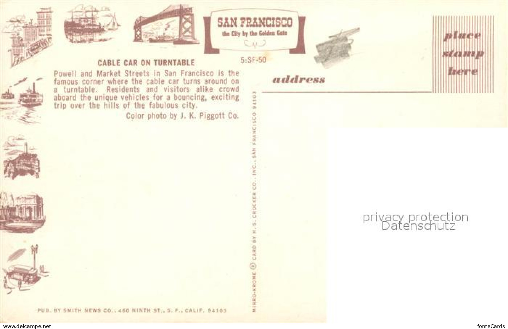 73127956 San_Francisco_California Cable Car On Turntable - Sonstige & Ohne Zuordnung