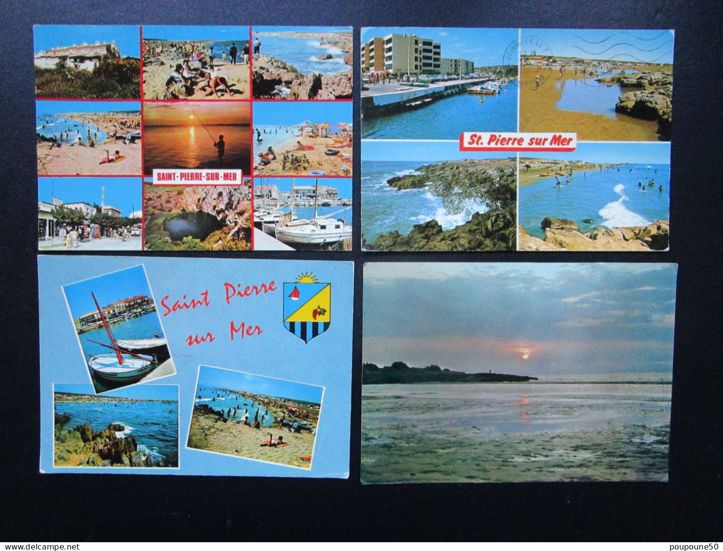 CP 11 Aude SAINT PIERRE SUR MER  - Lot De 4 Cartes Postales - Sonstige & Ohne Zuordnung