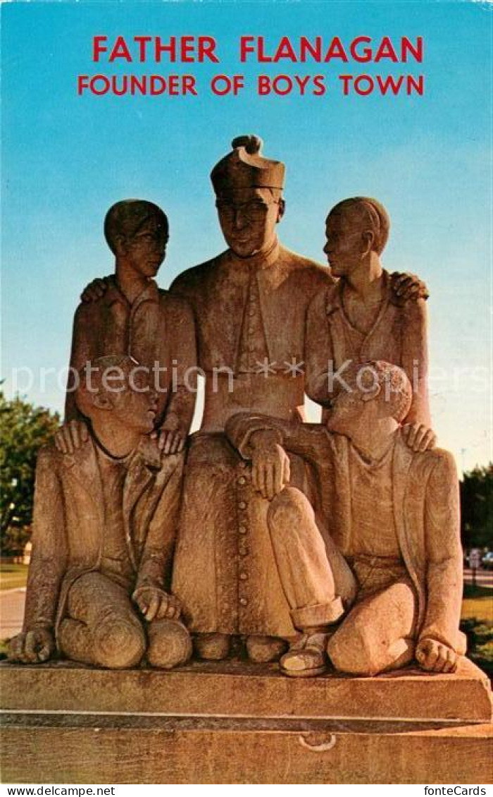 73127948 Boys_Town Statue Father Flanagan - Other & Unclassified