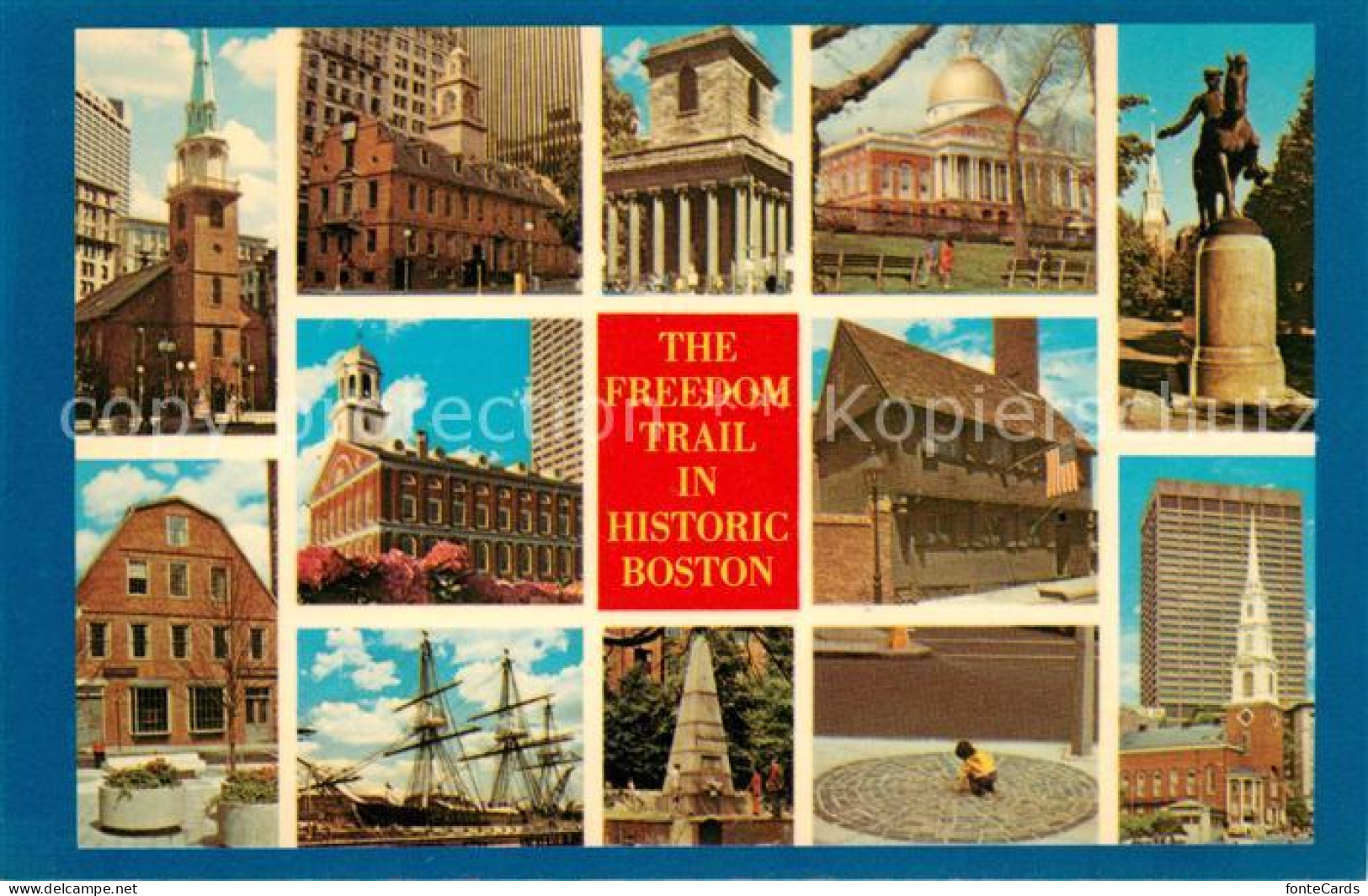 73127931 Boston_Massachusetts The Freedom Trail Kings Chapel Old State House Pau - Andere & Zonder Classificatie