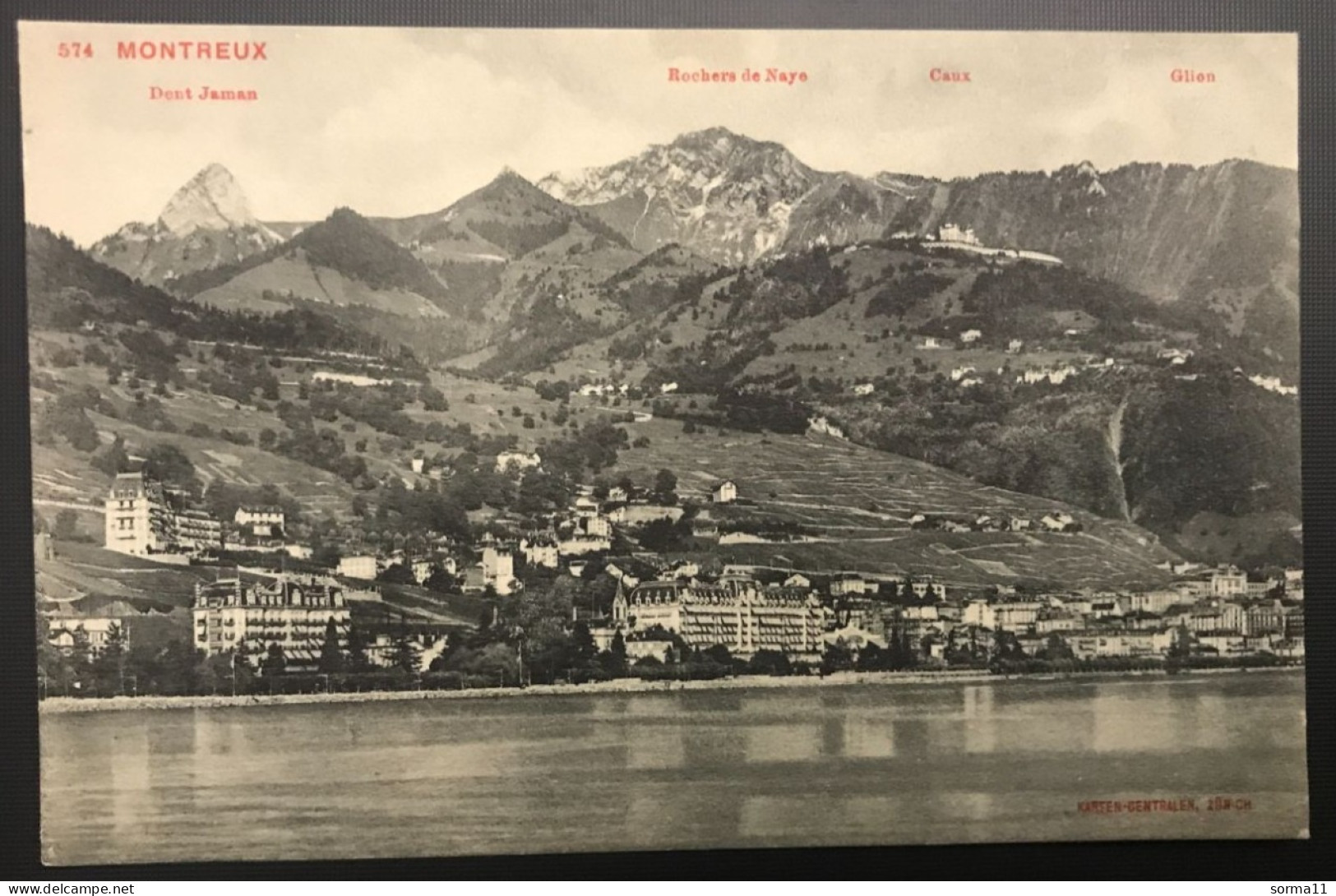 CPA MONTREUX (Suisse) Vue Générale, Dent De Jaman Et Rochers De Naye - Montreux