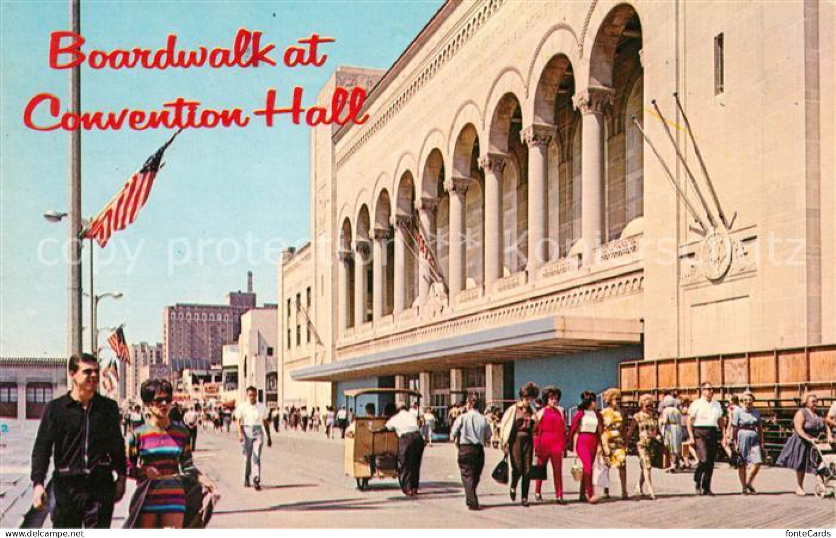 73127783 Atlantic_City_New_Jersey Boardwalk Convention Hall - Autres & Non Classés