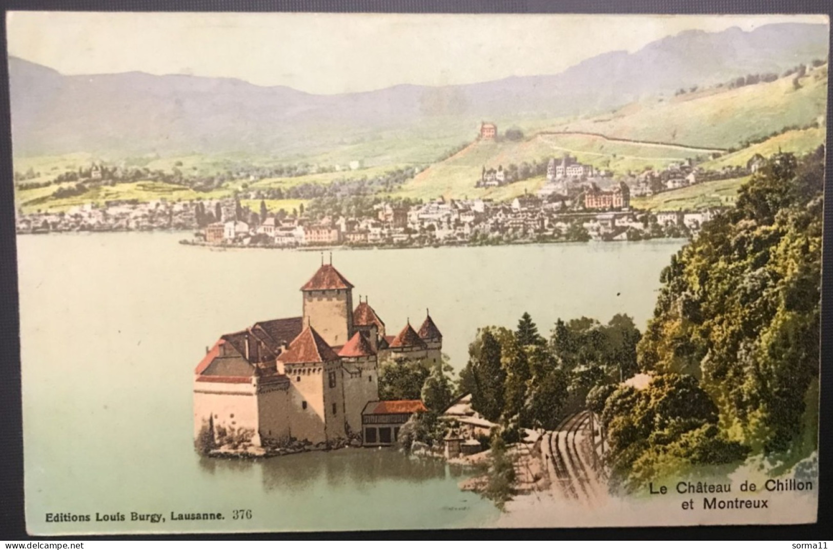 CPA MONTREUX (Suisse) Le Château De Chillon Et Montreux - Montreux