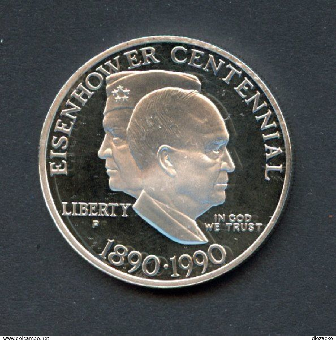 USA 1990 1 Dollar Eisenhower Silber PP (Fok24/4 - Otros & Sin Clasificación