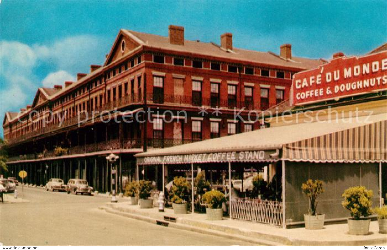 73126633 New_Orleans_Louisiana Pontalba Apartments French Market Coffee Stand - Andere & Zonder Classificatie