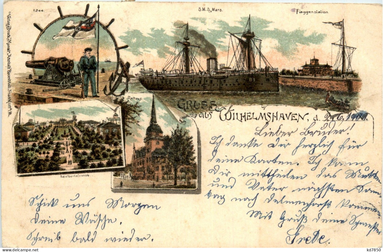 Gruss Aus Wilhelmshaven - Litho - Wilhelmshaven