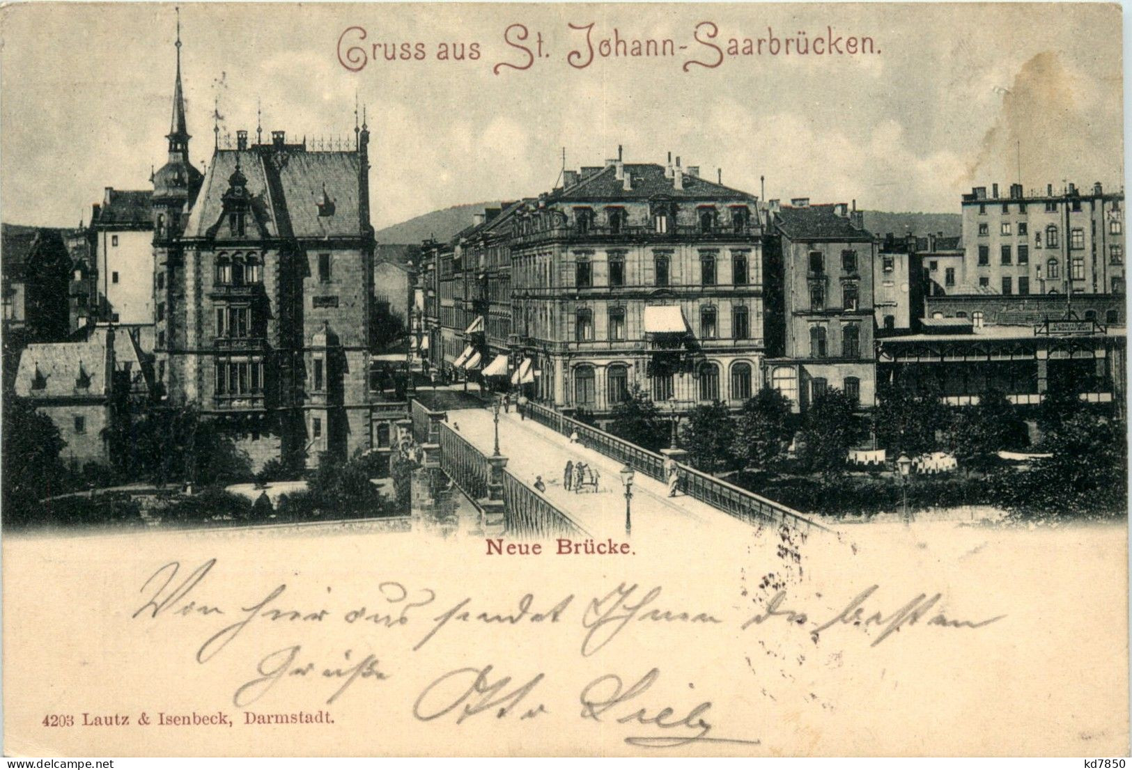 Gruss Aus St. Johann-Saarbrücken - Neue Brücke - Saarbruecken