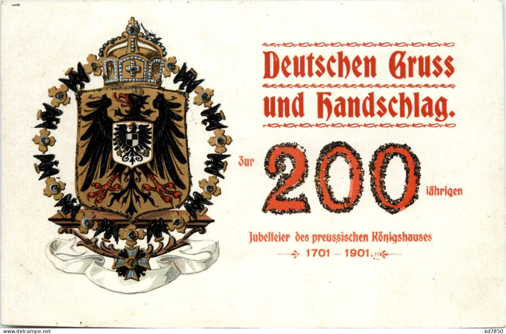 Deutschen Gruss Zur 200jährigen Jubelfeier 1901 - Royal Families