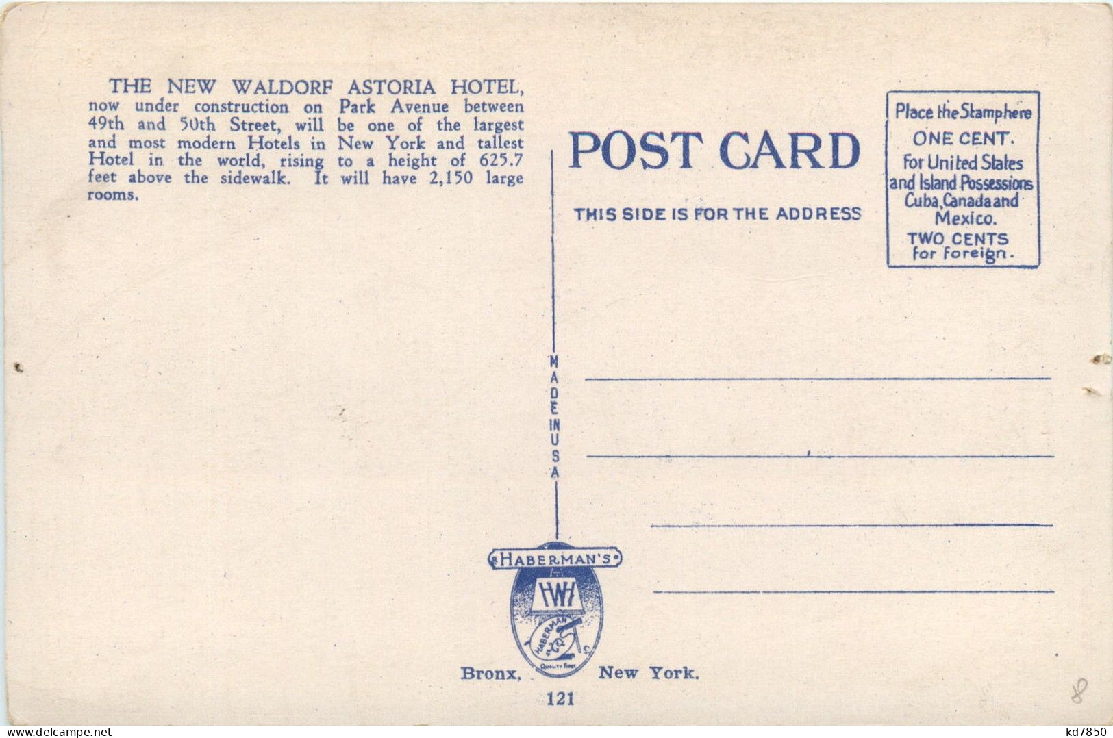 New York - Waldorf Astoria Hotel - Other & Unclassified