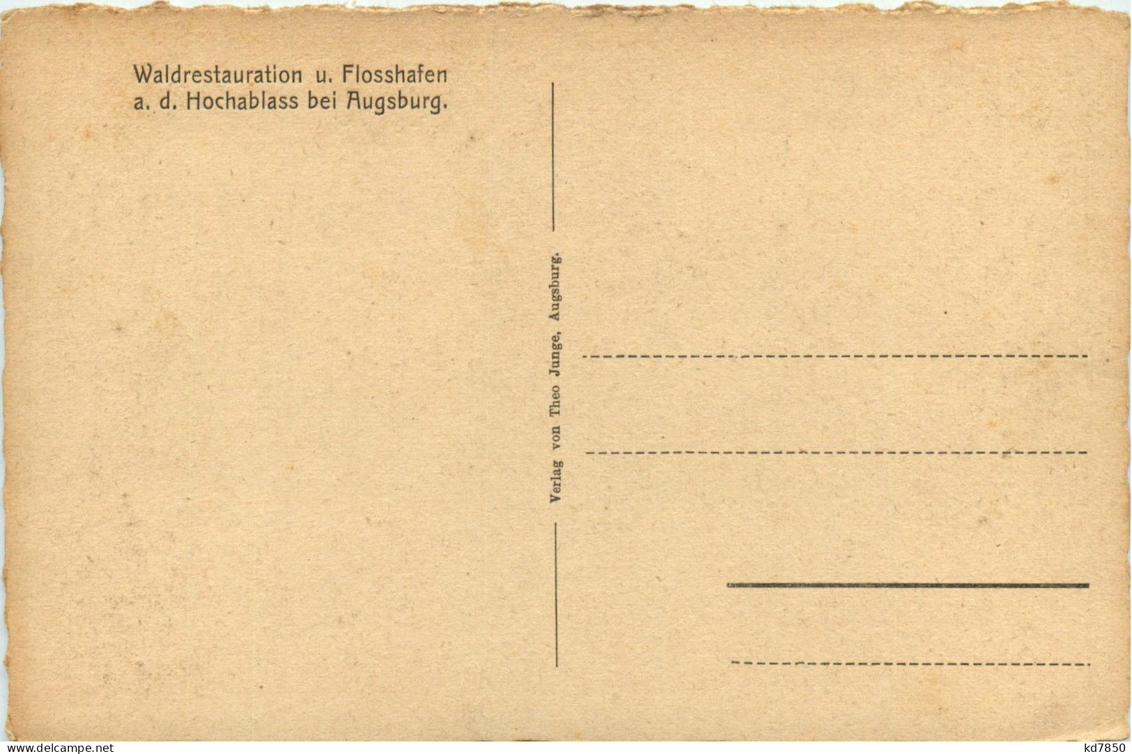 Hochablassbei Augsburg - Waldrestauration Und Flosshafen - Augsburg