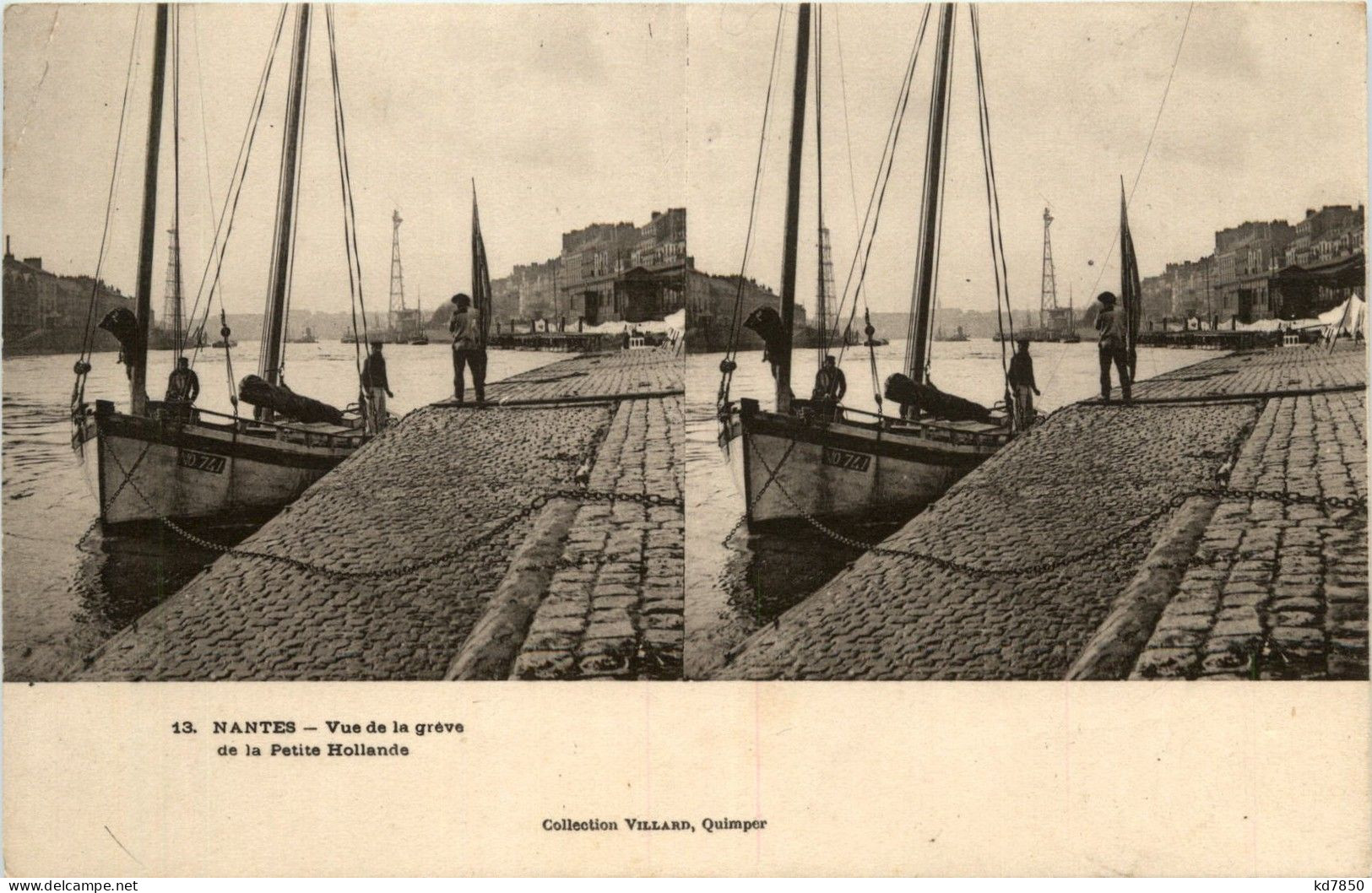 Nantes - Vue De La Greve - Stereokarte - Nantes