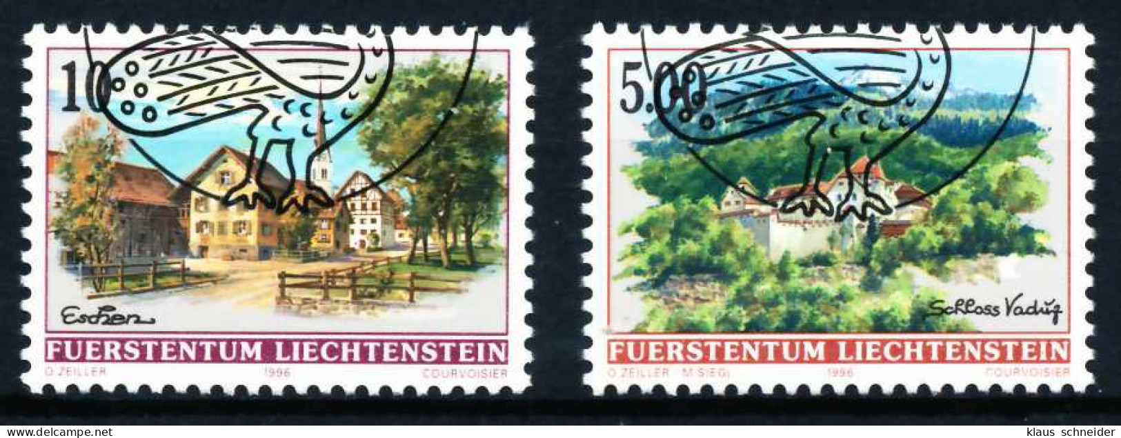 LIECHTENSTEIN 1996 Nr 1126-1127 Gestempelt SA19216 - Used Stamps