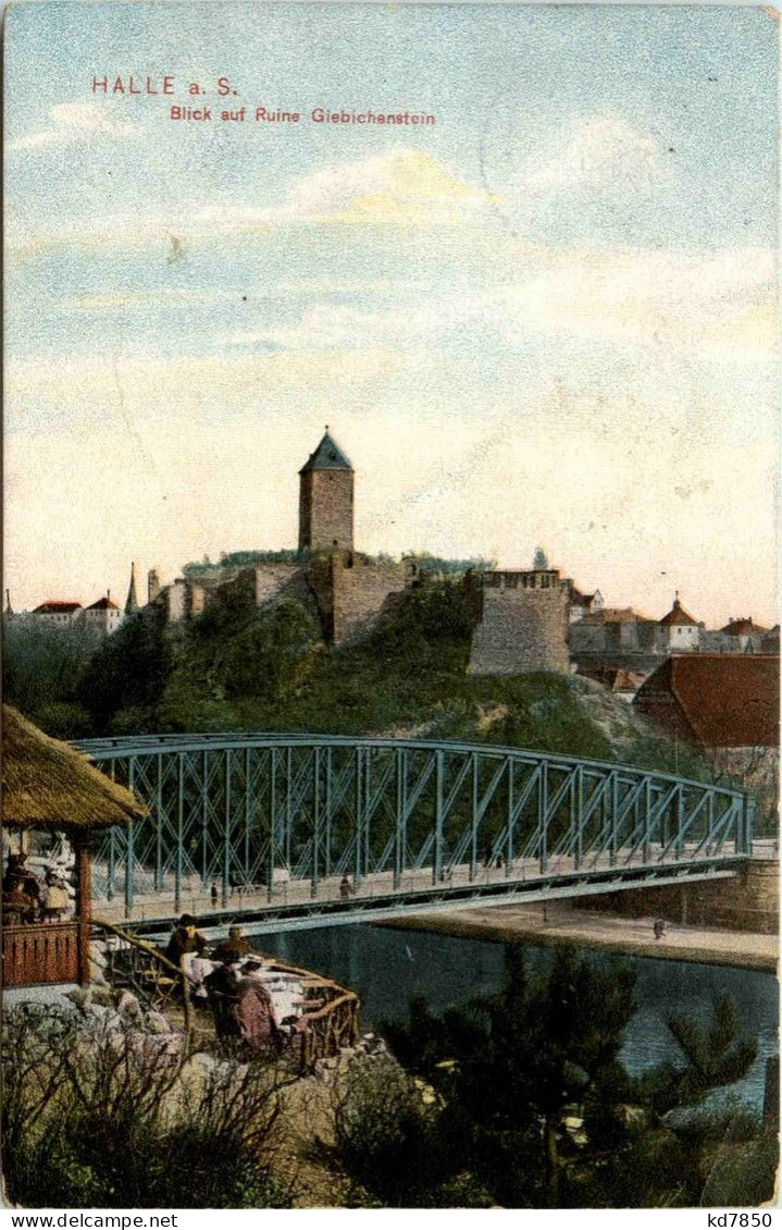 Halle - Blick Auf Ruine Giebichenstein - Halle (Saale)