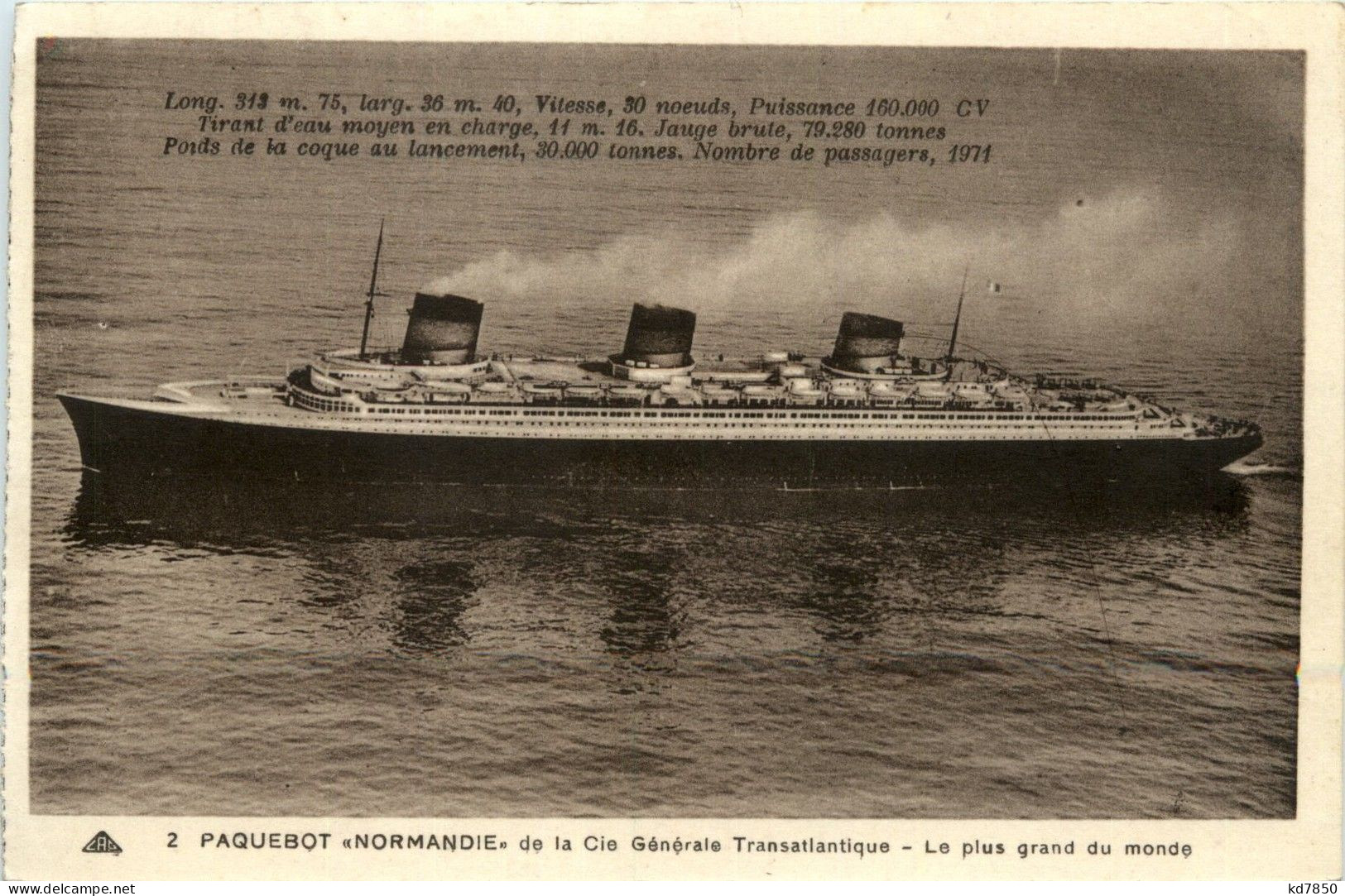 Paquebot Normandie - Piroscafi