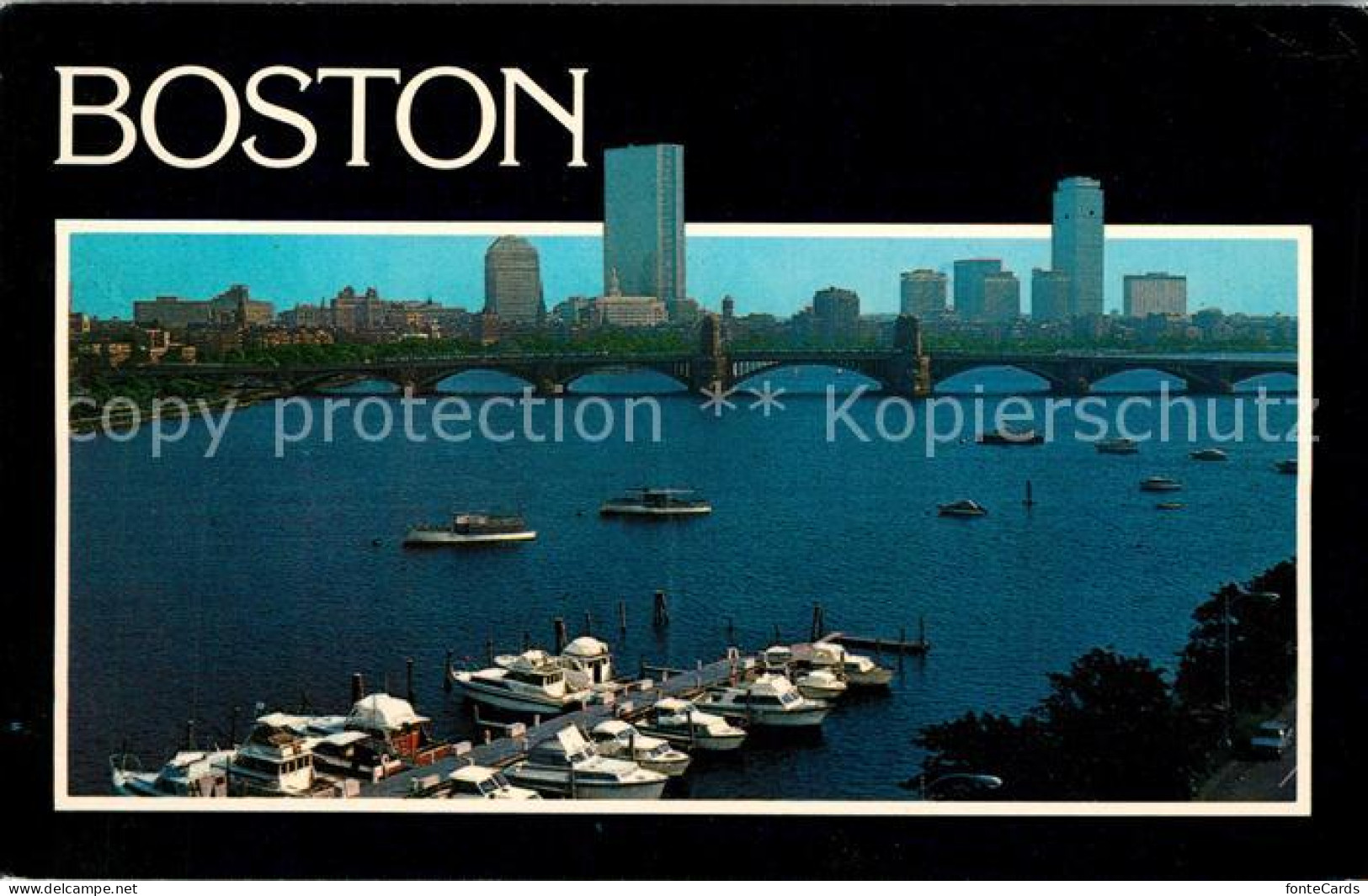 73126228 Boston_Massachusetts Skyline Longfellow Bridge  - Autres & Non Classés