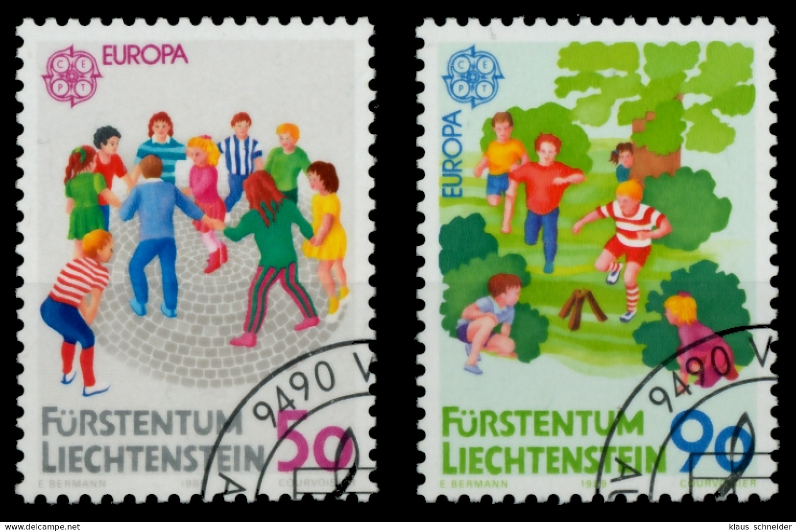 LIECHTENSTEIN 1989 Nr 960-961 Gestempelt SB49E0A - Gebraucht