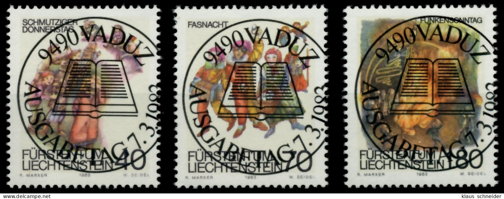 LIECHTENSTEIN 1983 Nr 818-820 Zentrisch Gestempelt X6E698E - Used Stamps