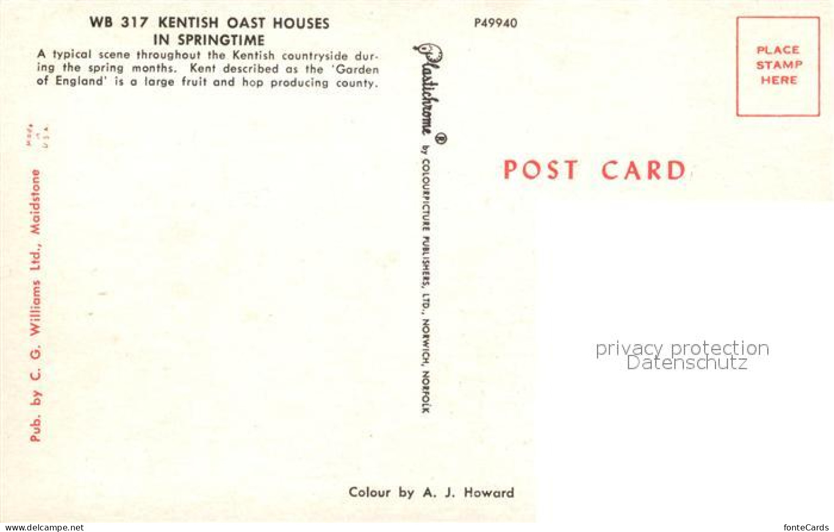 73126188 Kent Kentish Oast Houses Springtime Kent - Autres & Non Classés