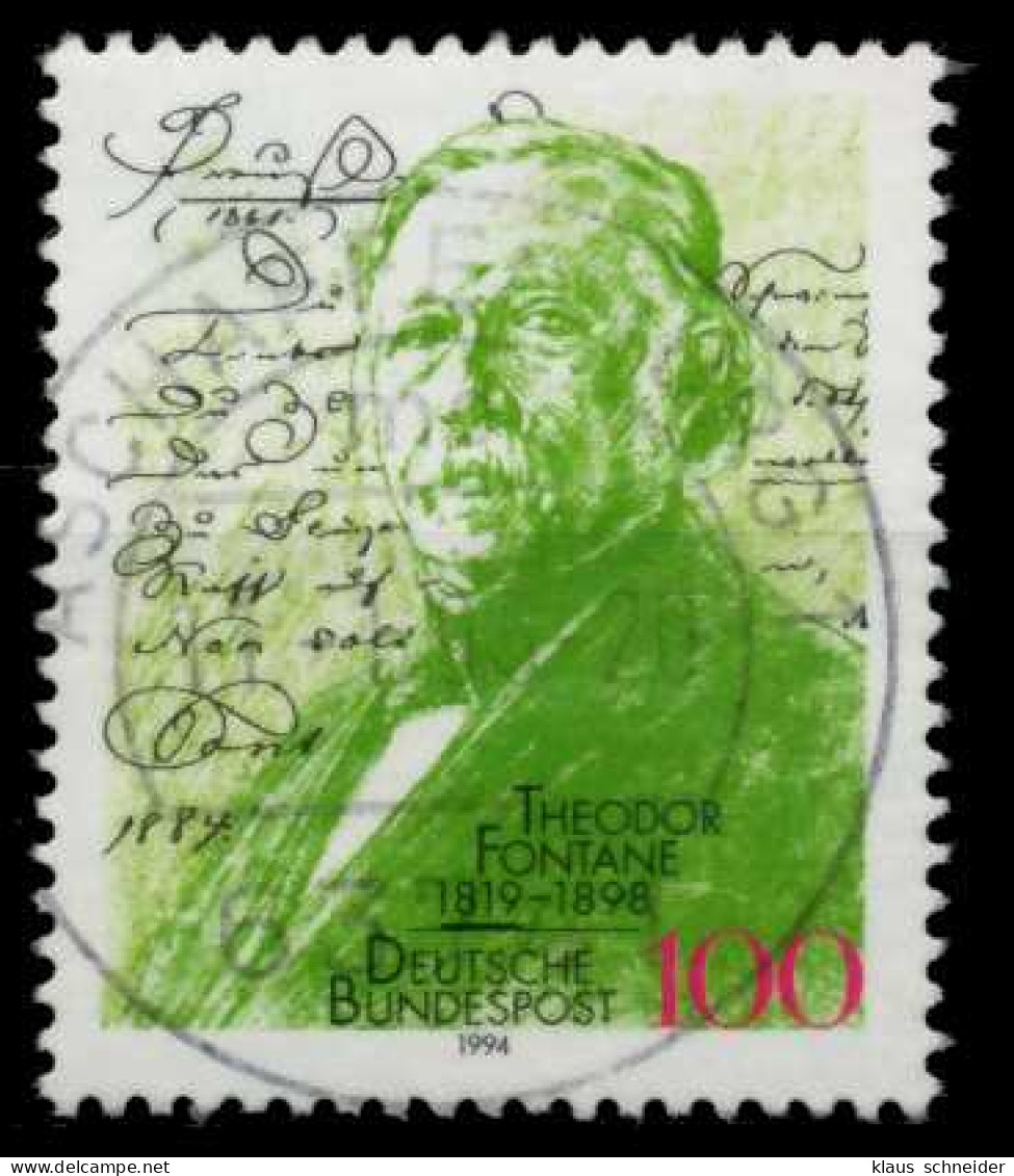 BRD 1994 Nr 1767 Zentrisch Gestempelt X78FECA - Used Stamps