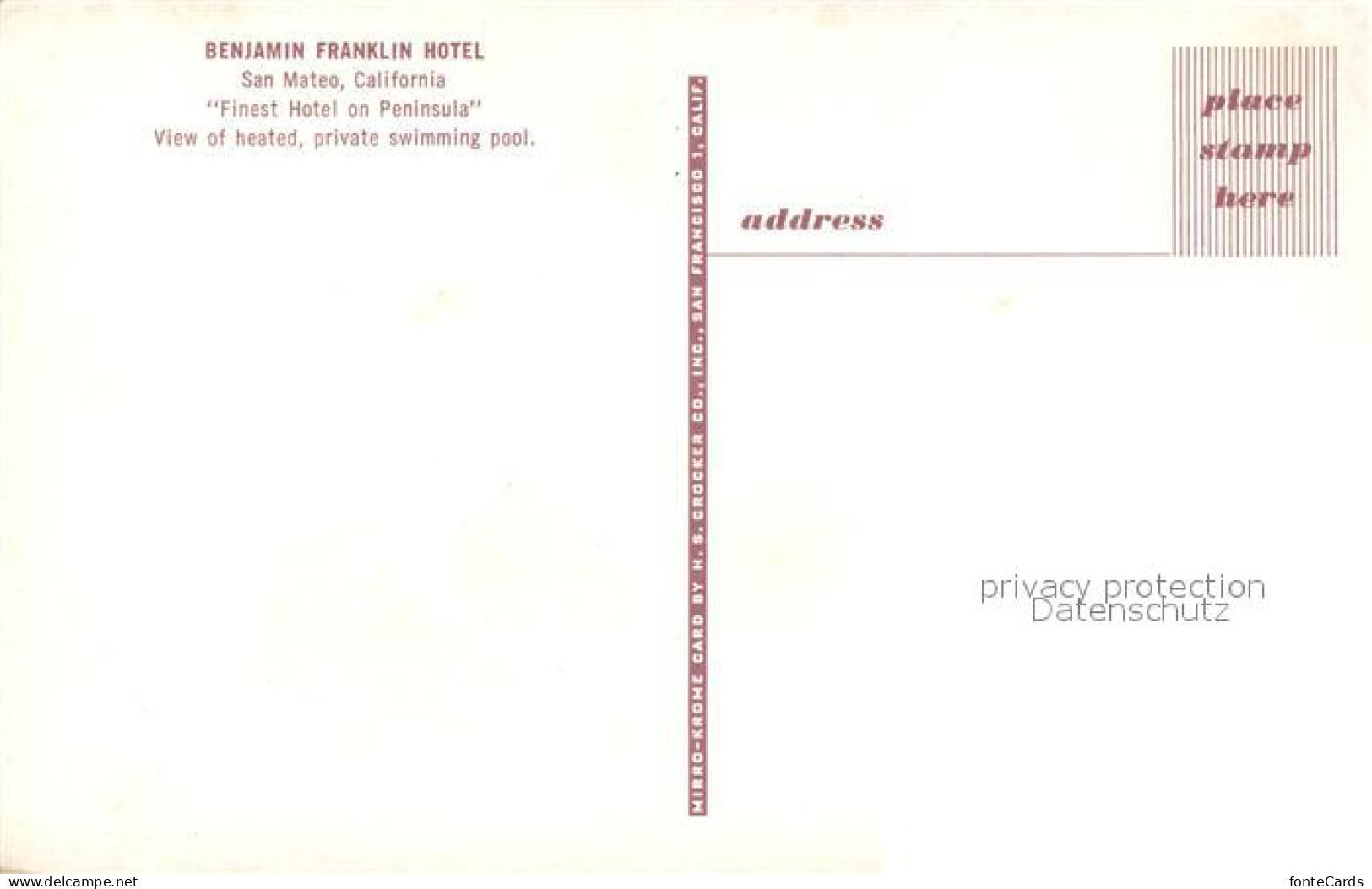 73126132 San_Mateo_California Benjamin Franklin Hotel - Other & Unclassified