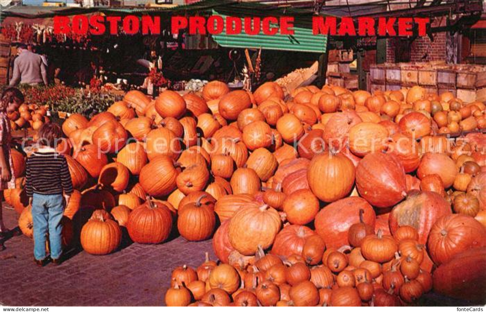 73126130 Boston_Massachusetts Old Boston Produce Market Kuerbisse - Altri & Non Classificati