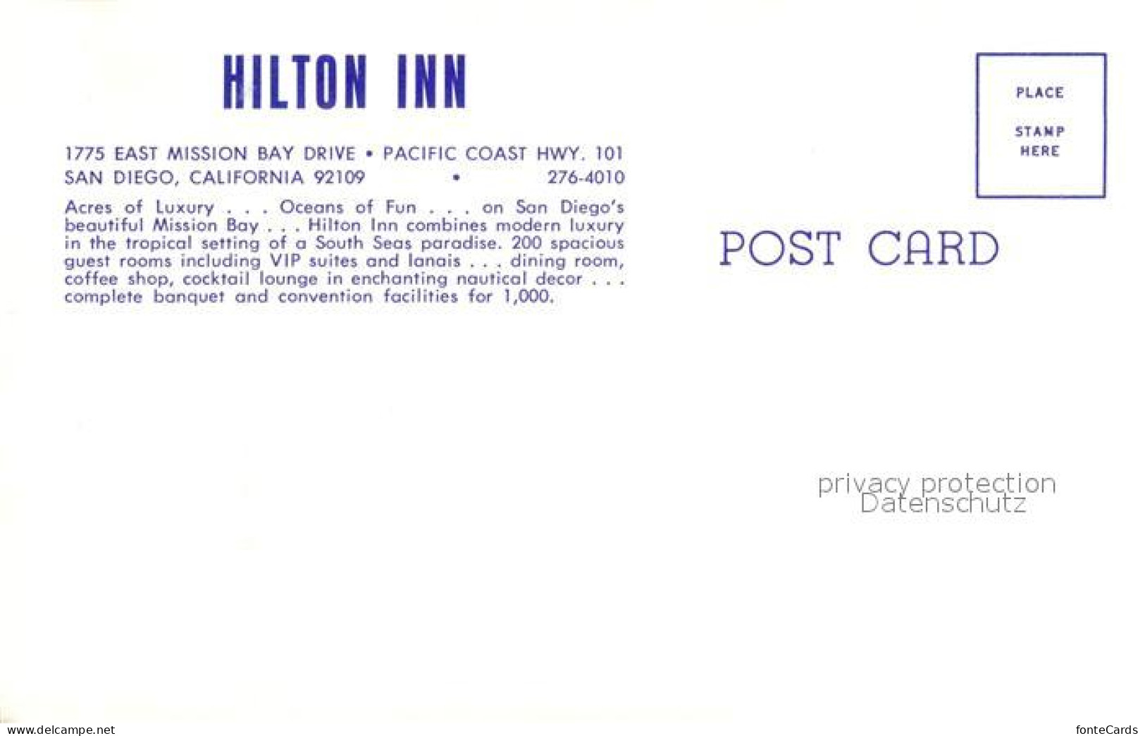 73126129 San_Diego_California Hilton Inn Abendstimmung - Other & Unclassified