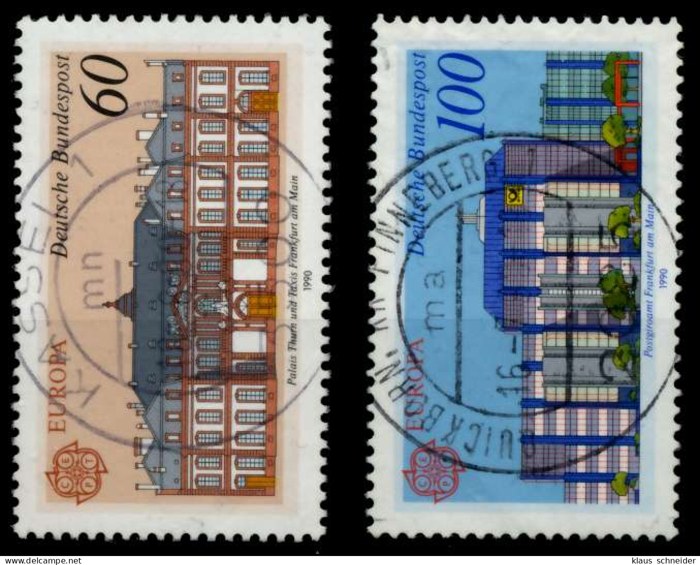 BRD BUND 1990 Nr 1461-1462 Zentrisch Gestempelt X85226A - Oblitérés