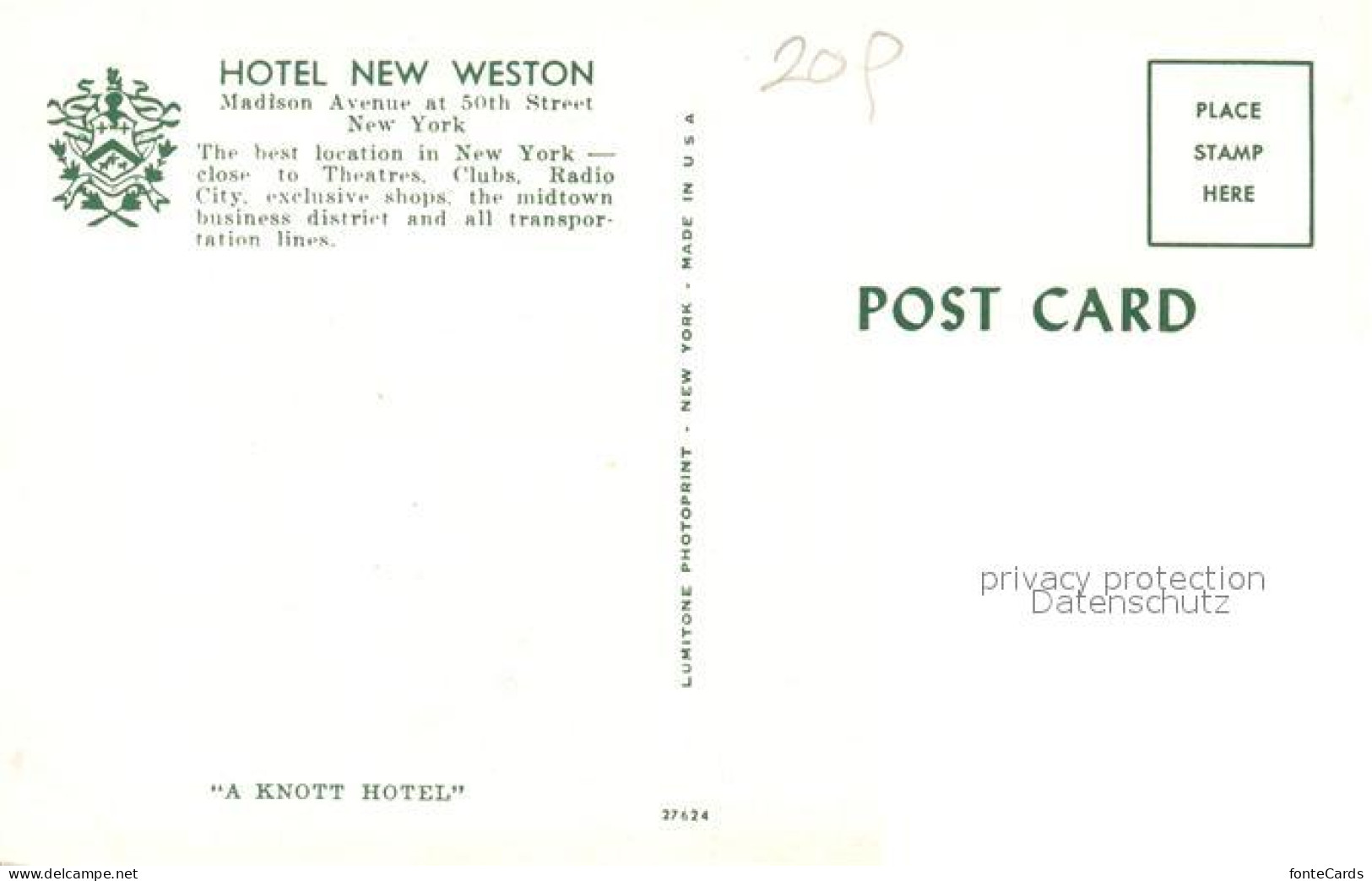 73126117 New_York_City Hotel New Weston Madison Avenue - Other & Unclassified