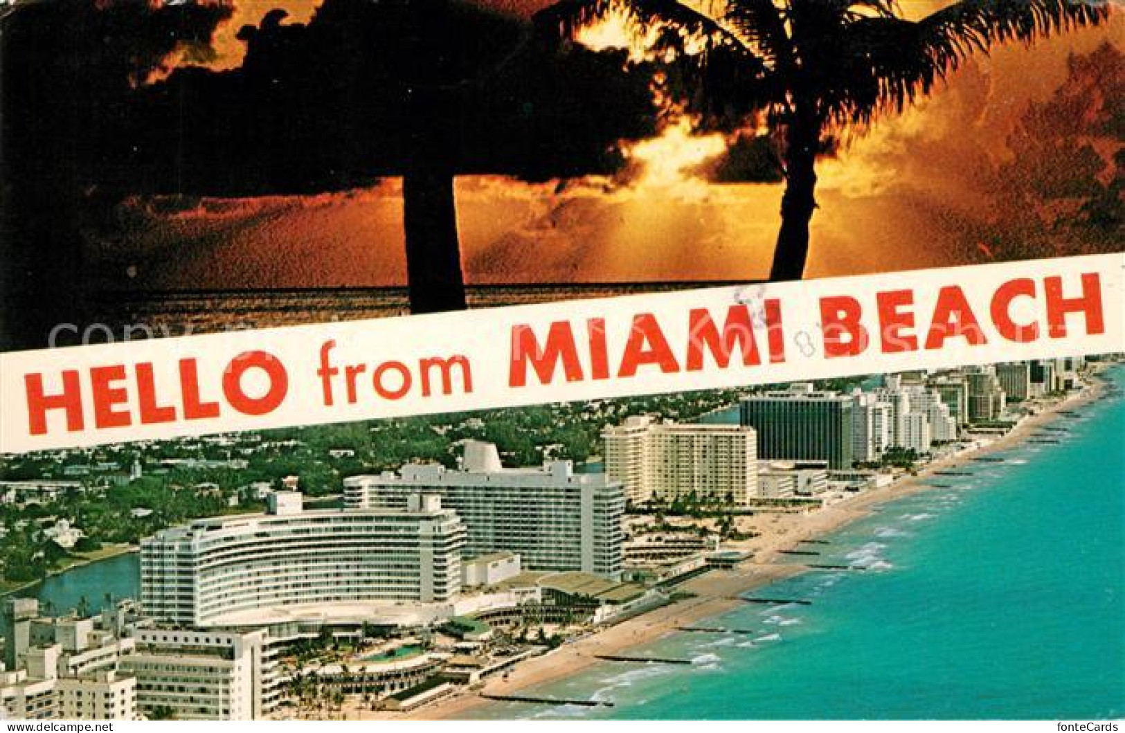 73126081 Miami_Beach Fliegeraufnahme Strandpromenade Hotel - Other & Unclassified