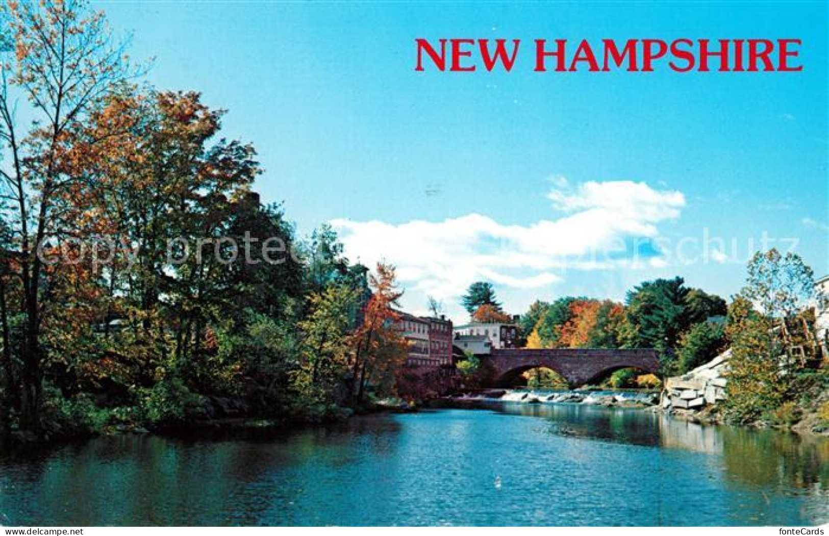 73126078 Milford_New_Hampshire Herbststimmung Souhegan River - Andere & Zonder Classificatie