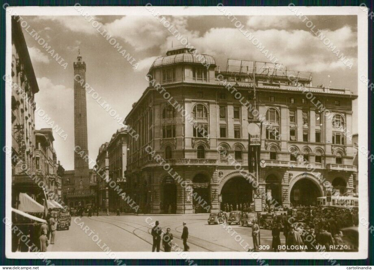 Bologna Città Tram Auto STRAPPINO FG Foto Cartolina HB4886 - Bologna