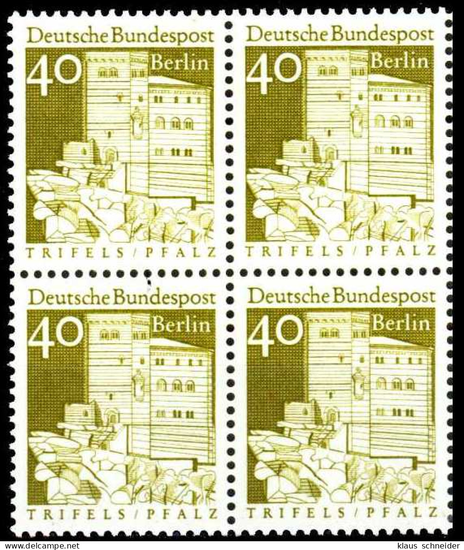 BERLIN DS D-BAUW. 2 Nr 276 Postfrisch VIERERBLOCK S027312 - Ungebraucht