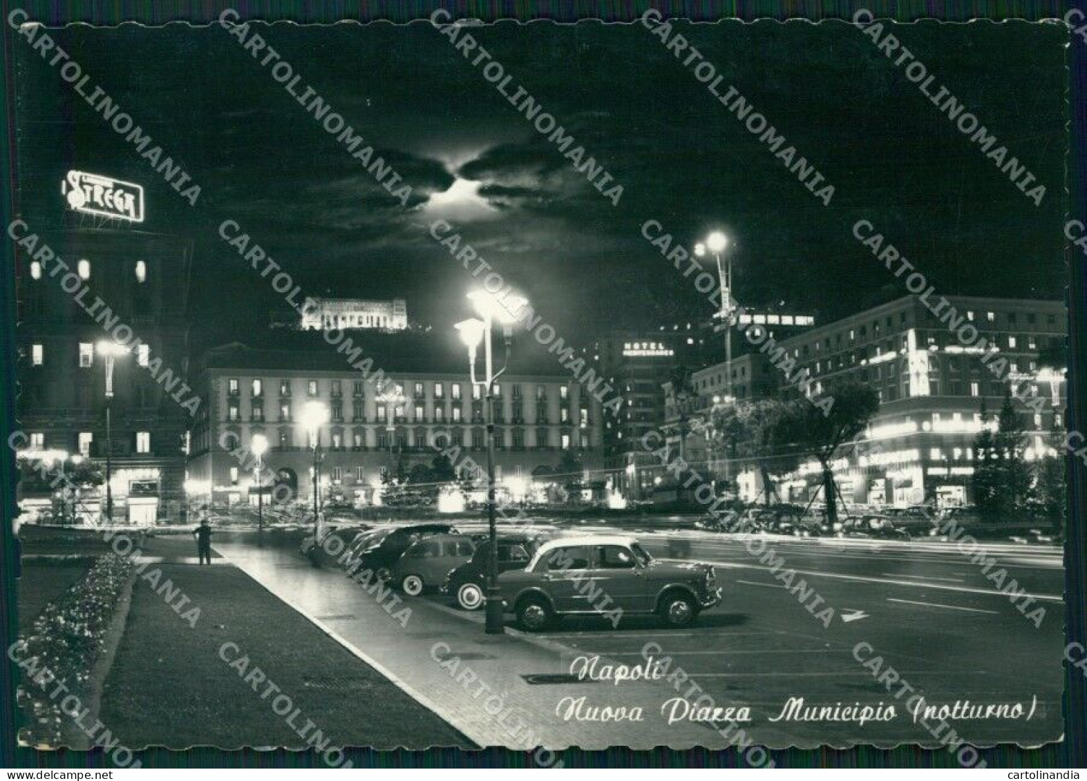 Napoli Città Municipio Chiaro Di Luna FG Foto Cartolina HB4952 - Napoli (Napels)