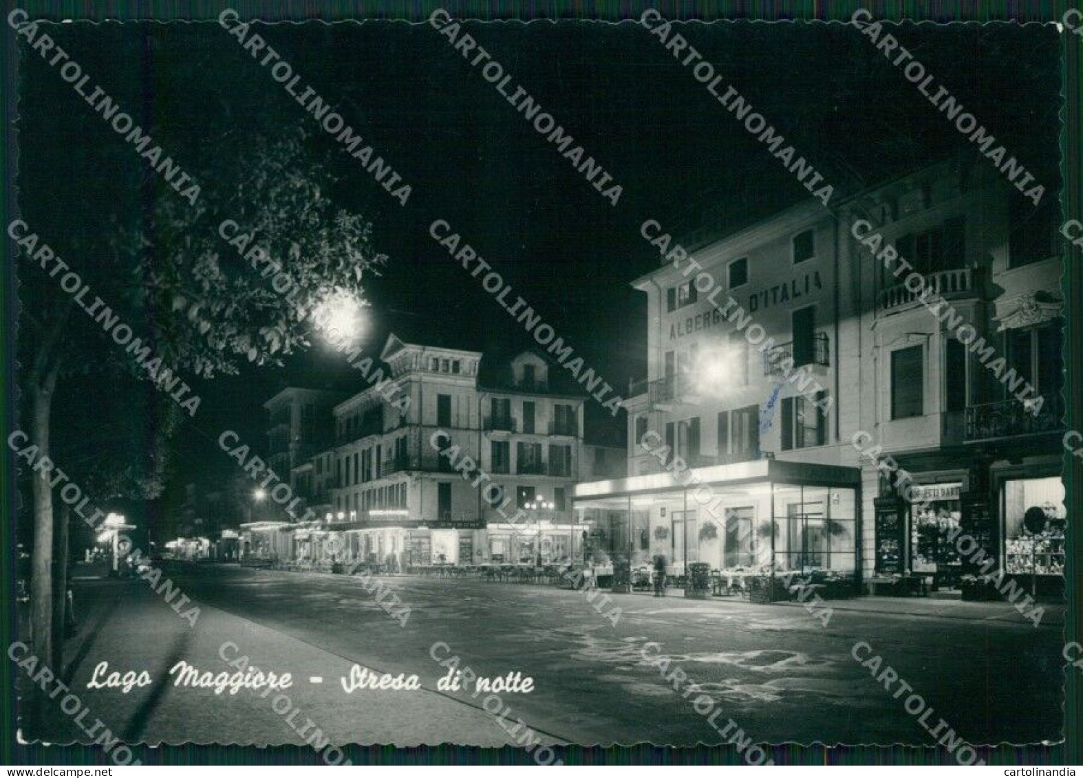 Verbania Stresa Chiaro Di Luna FG Foto Cartolina HB4985 - Verbania