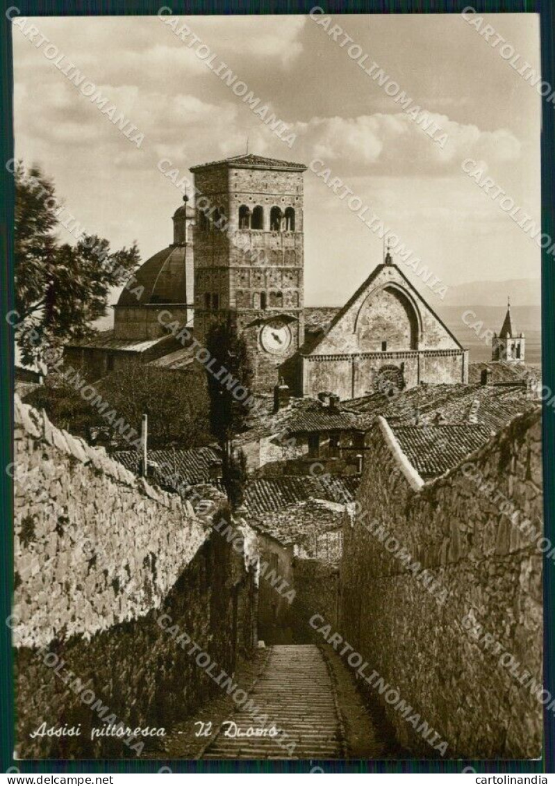 Perugia Assisi Duomo FG Foto Cartolina HB5042 - Perugia