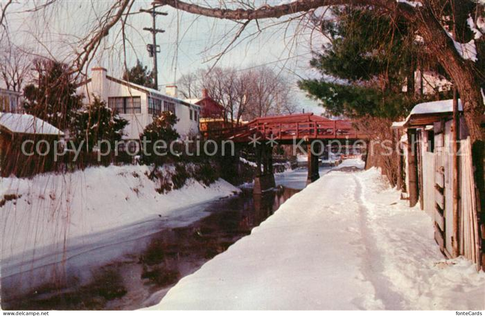 73123714 New Hope Pennsylvania Winter Scene Along The Towpath At Historic Bucks  - Other & Unclassified