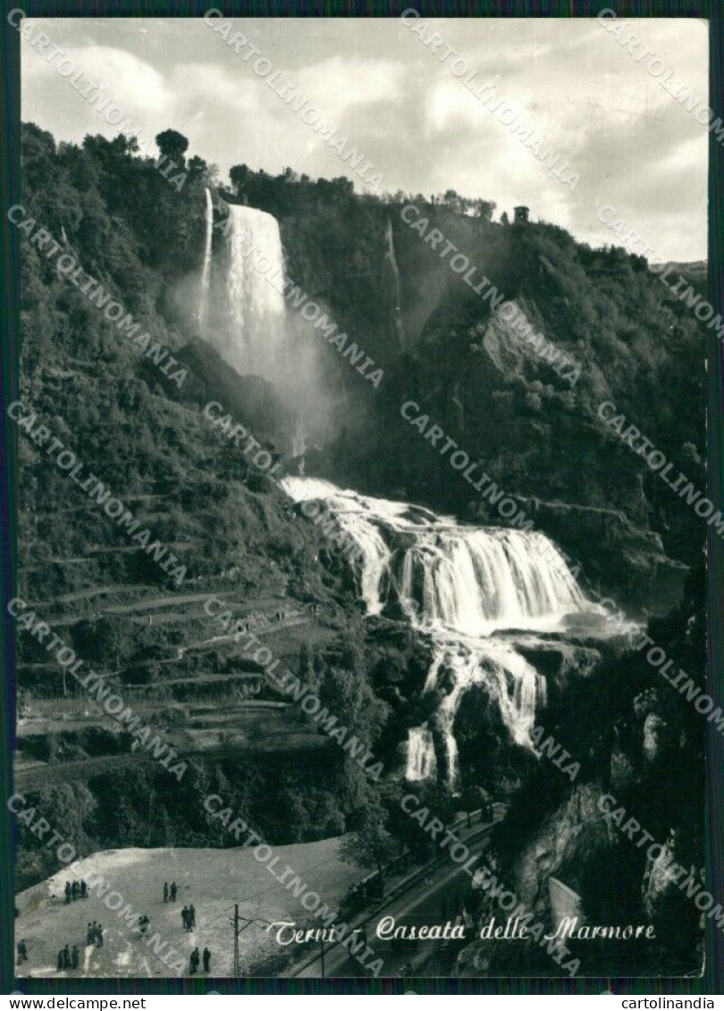 Terni Città Cascata Delle Marmore FG Foto Cartolina HB4999 - Terni