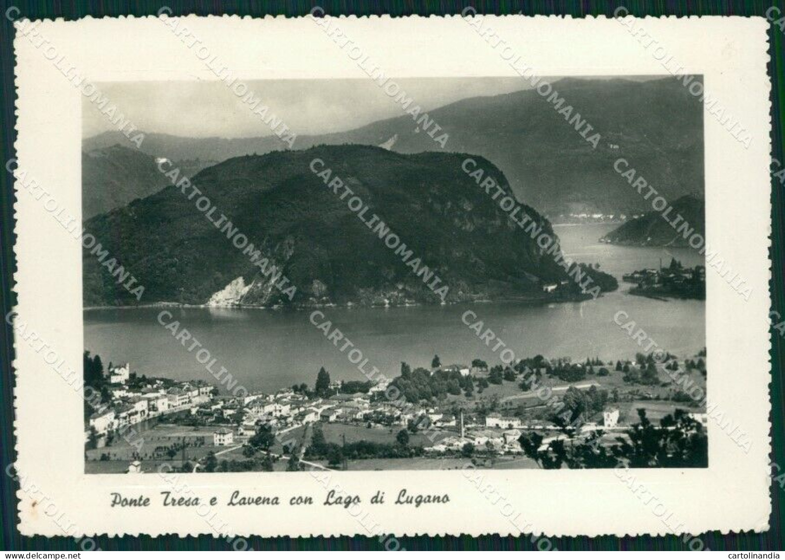 Svizzera Ponte Tresa Lavena Lago Di Lugano PIEGHINA FG Foto Cartolina HB4965 - Sondrio