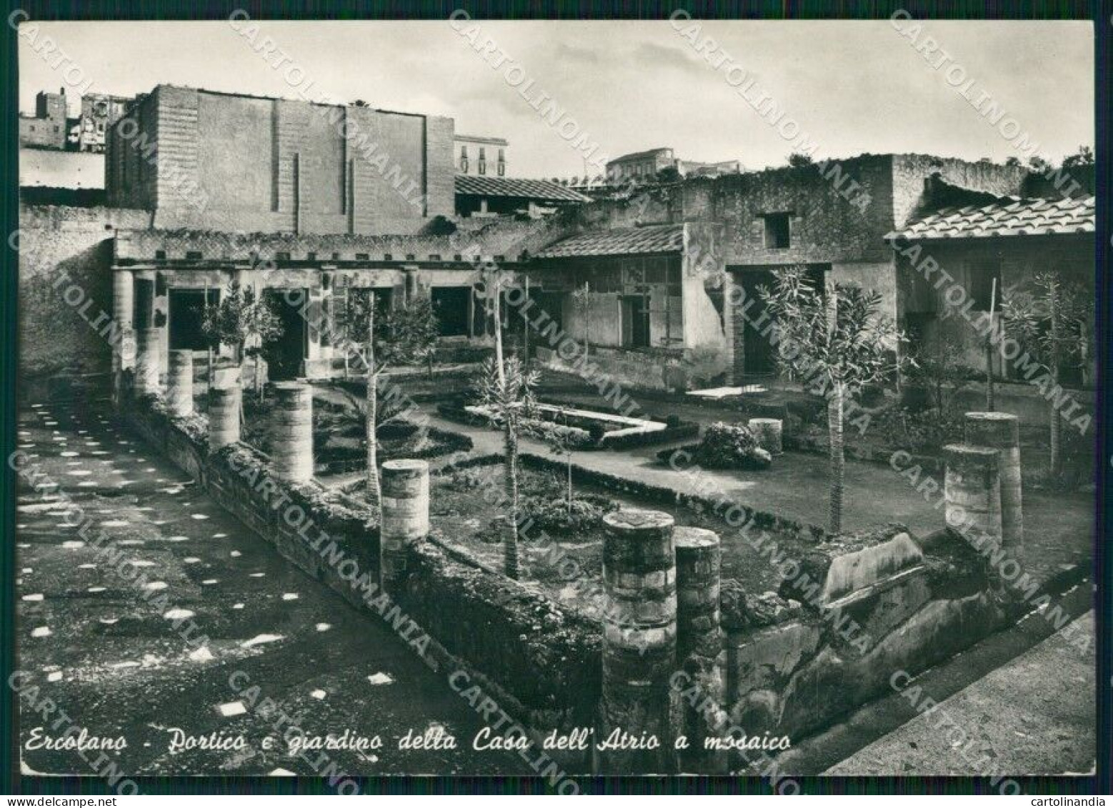 Napoli Ercolano Casa Dell'Atrio FG Foto Cartolina HB4995 - Napoli